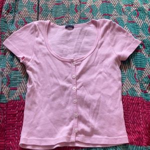 Brandy Melvile bubblegum pink zelly top!